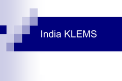 indiaKLEMS